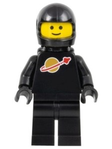 Classic Space - Black with Air Tanks and Motorcycle (Standard) Helmet (Reissue)